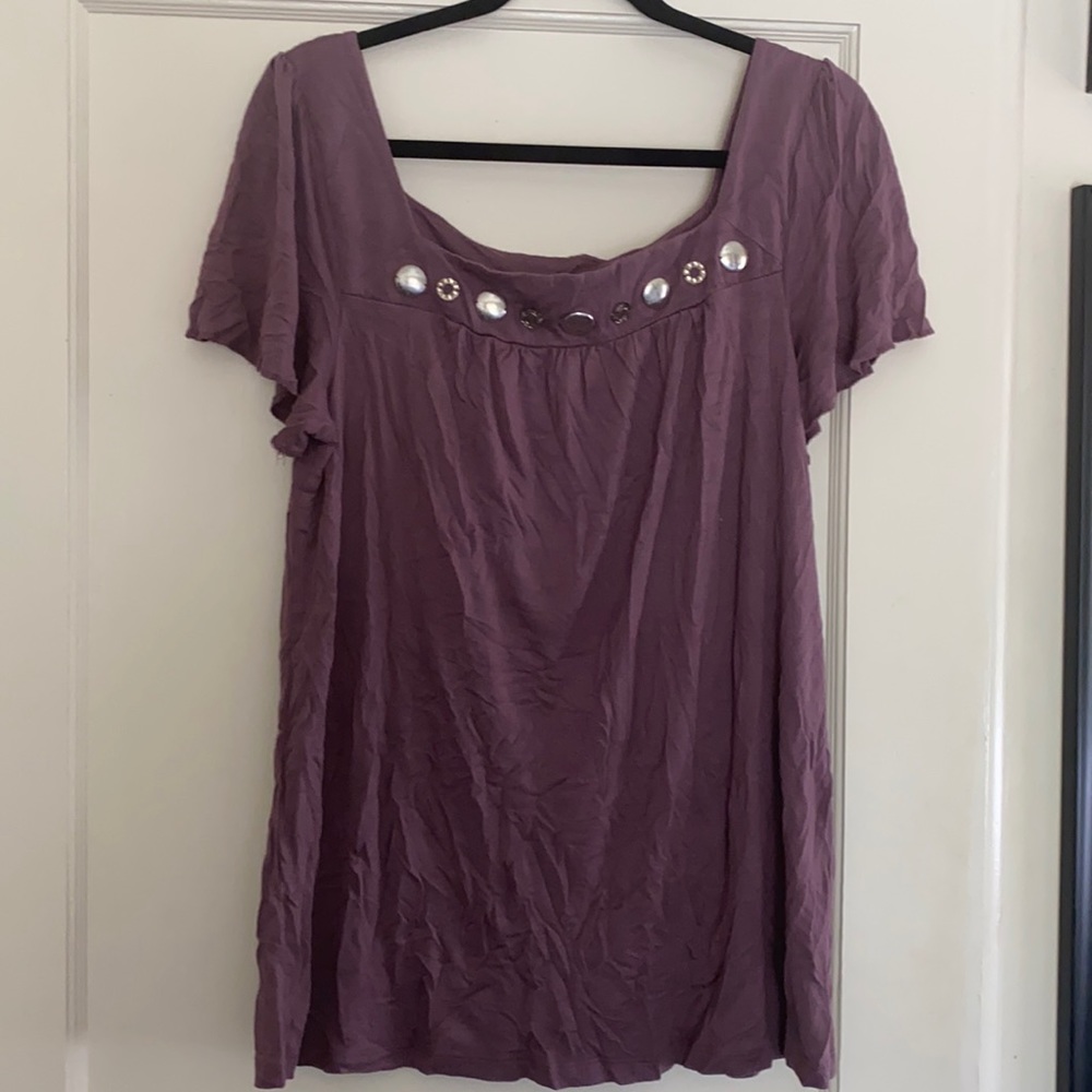 Daisy Fuentes purple top size XL